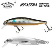 THETIME Uus Assassin 105S 14g AR-C Slow Squad Minnow Lure Vooblerid Jerbait Kunstsööt haugi forellipüügiks