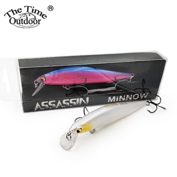 THETIME Νέο Assassin 105S 14g AR-C Slow Sinking Squad Minnow Lure Wobblers Jerbait Artificial Bait for Bass Pike Trout Fishing