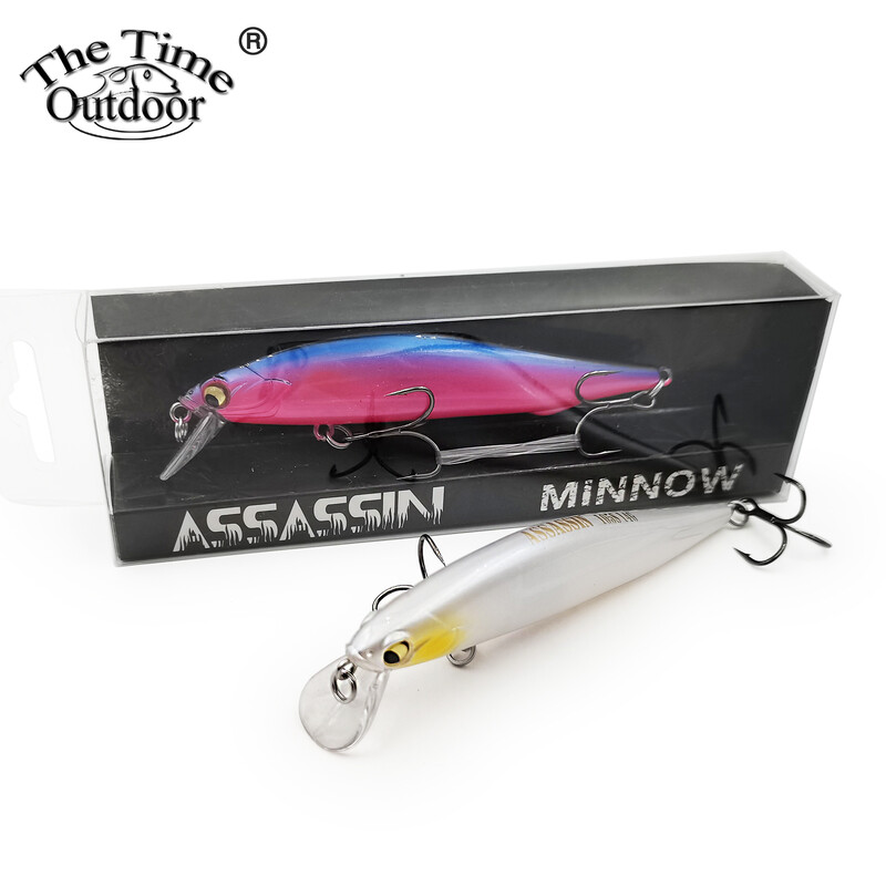 THETIME New Assassin 105S 14g AR-C Slow Sinking Squad Minnow Lure Vobleri Jerbait Umjetni mamac za pecanje bas štuke pastrve