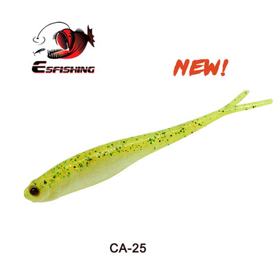 ESFISHING Real Shad 130mm Pesca Umelý silikónový mäkký návnada Vidlica Tail Inject Salts Rybárske návnady Minnow Jigging
