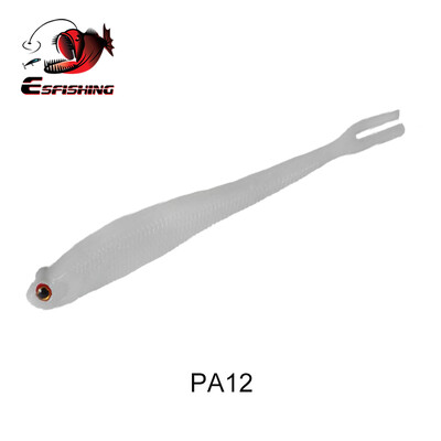 ESFISHING Real Shad 130mm Pesca Umelý silikónový mäkký návnada Vidlica Tail Inject Salts Rybárske návnady Minnow Jigging