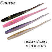 CHOYOZ 6 бр. 125 mm 3,8 g мека стръв, пътна подложна стръв, кука с оловна глава, мек червей, пътна подстръв Loach Mandarin Fish Bass, специална стръв