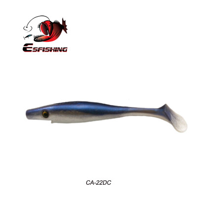 KESFISHING Hog Shad 4”5”6”8” ιντσών Pesca Isca Τεχνητό δόλωμα για μεγάλα αλιεύματα Θαλάσσιο ψάρεμα Wobblers Double Colors Soft Fishing Lure