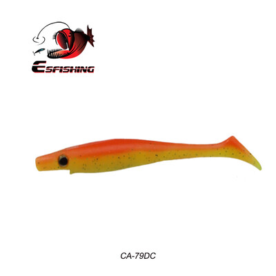 KESFISHING Hog Shad 4”5”6”8” ιντσών Pesca Isca Τεχνητό δόλωμα για μεγάλα αλιεύματα Θαλάσσιο ψάρεμα Wobblers Double Colors Soft Fishing Lure