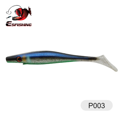 KESFISHING Hog Shad 4”5”6”8” ιντσών Pesca Isca Τεχνητό δόλωμα για μεγάλα αλιεύματα Θαλάσσιο ψάρεμα Wobblers Double Colors Soft Fishing Lure