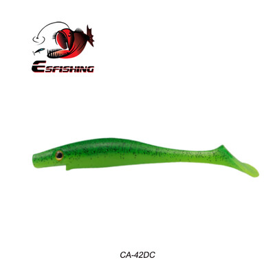 KESFISHING Hog Shad 4”5”6”8” ιντσών Pesca Isca Τεχνητό δόλωμα για μεγάλα αλιεύματα Θαλάσσιο ψάρεμα Wobblers Double Colors Soft Fishing Lure
