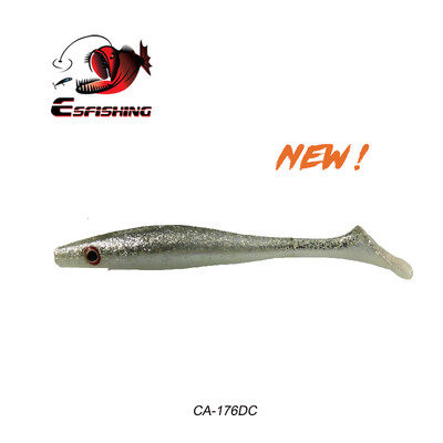 KESFISHING Hog Shad 4”5”6”8” ιντσών Pesca Isca Τεχνητό δόλωμα για μεγάλα αλιεύματα Θαλάσσιο ψάρεμα Wobblers Double Colors Soft Fishing Lure