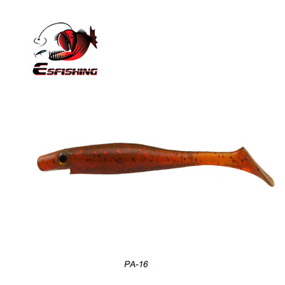 KESFISHING Hog Shad 4”5”6”8” ιντσών Pesca Isca Τεχνητό δόλωμα για μεγάλα αλιεύματα Θαλάσσιο ψάρεμα Wobblers Double Colors Soft Fishing Lure