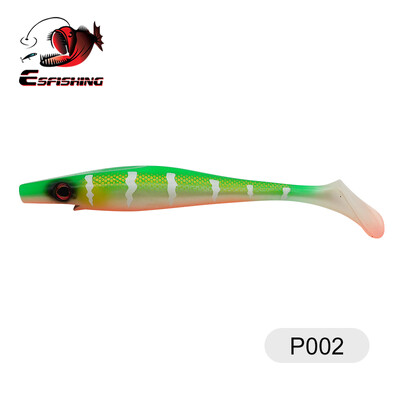KESFISHING Hog Shad 4”5”6”8” ιντσών Pesca Isca Τεχνητό δόλωμα για μεγάλα αλιεύματα Θαλάσσιο ψάρεμα Wobblers Double Colors Soft Fishing Lure