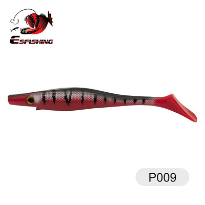 KESFISHING Hog Shad 4”5”6”8” ιντσών Pesca Isca Τεχνητό δόλωμα για μεγάλα αλιεύματα Θαλάσσιο ψάρεμα Wobblers Double Colors Soft Fishing Lure