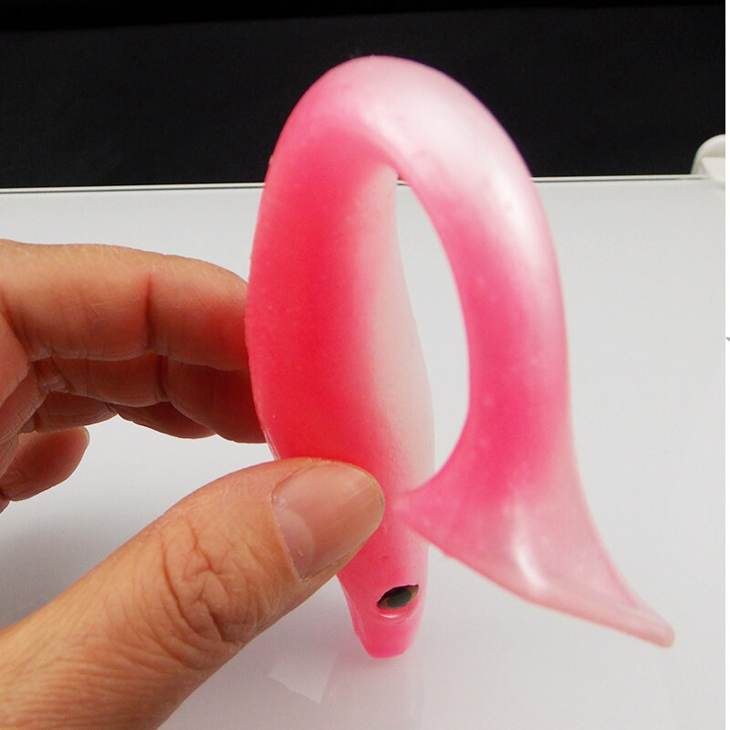 KESFISHING Hog Shad 4”5”6”8” ιντσών Pesca Isca Τεχνητό δόλωμα για μεγάλα αλιεύματα Θαλάσσιο ψάρεμα Wobblers Double Colors Soft Fishing Lure