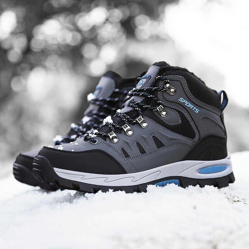 Pantofi de drumeție de iarnă super călduroși, cu blană, cizme de drumeție în aer liber, impermeabile, pantofi pentru bărbați, pantofi de trekking antiderapante, unisex 36-47 la alegere