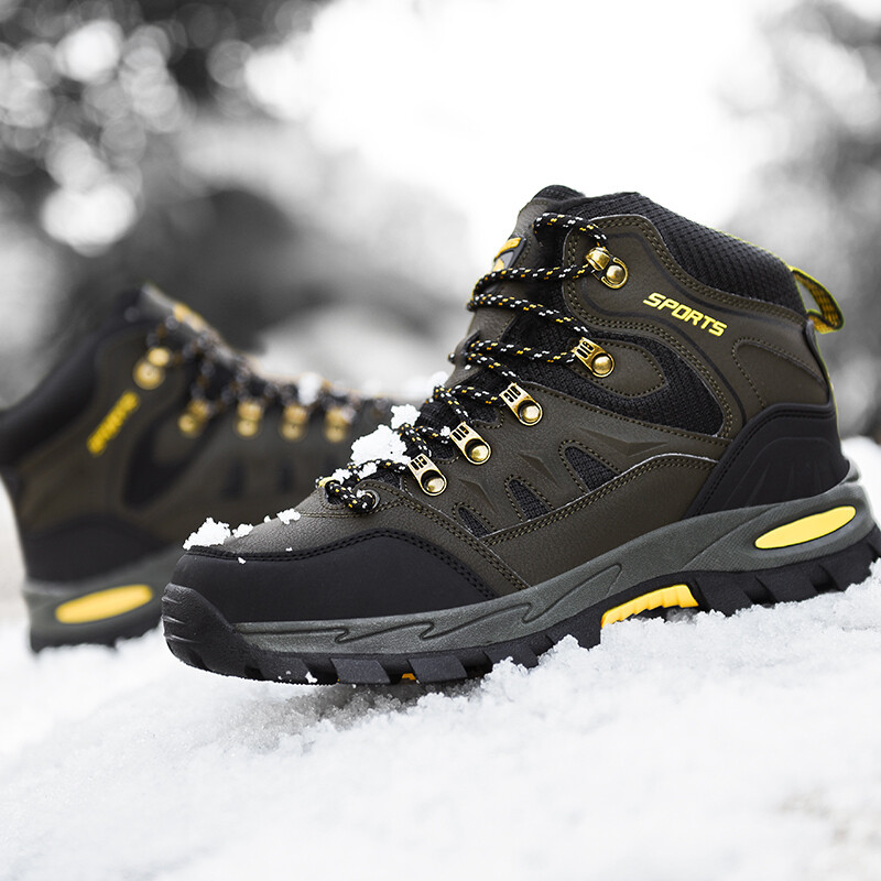 Pantofi de drumeție de iarnă super călduroși, cu blană, cizme de drumeție în aer liber, impermeabile, pantofi pentru bărbați, pantofi de trekking antiderapante, unisex 36-47 la alegere