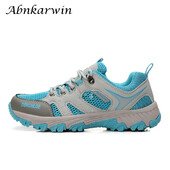 Vară Femei Pantofi de drumeție din plasă respirabil în aer liber Femei Alpinism Montan Trekking Urmărire traseu Anti-alunecare