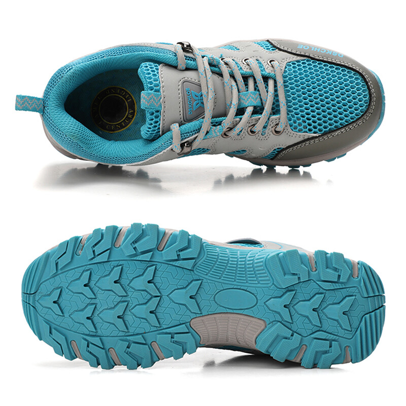 Vară Femei Pantofi de drumeție din plasă respirabil în aer liber Femei Alpinism Montan Trekking Urmărire traseu Anti-alunecare