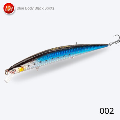 Hunthouse Tide Slim Minnow 175mm 148mm plutitor Wobble Flyer Minnow Naluca de pescuit Momeală tare apă sărată Plastic ABS pentru biban