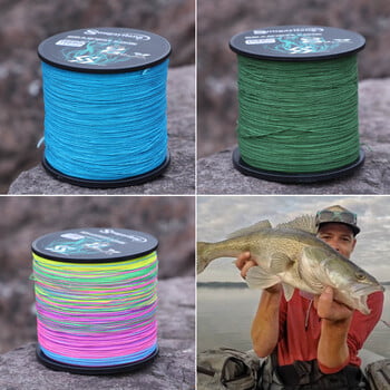 Sougayilang 300/500M Braided Line 9 Strands PE Fishing Line Raid Fishing Line Multifilament Fishing Wire Carp Fishing Line