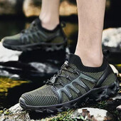 Pantofi sport respirabili pentru bărbați ocazional cu platformă groasă Moda originală DrumețiiTrekking Pantofi pentru bărbați simpli și confortabili Y2k eleganti