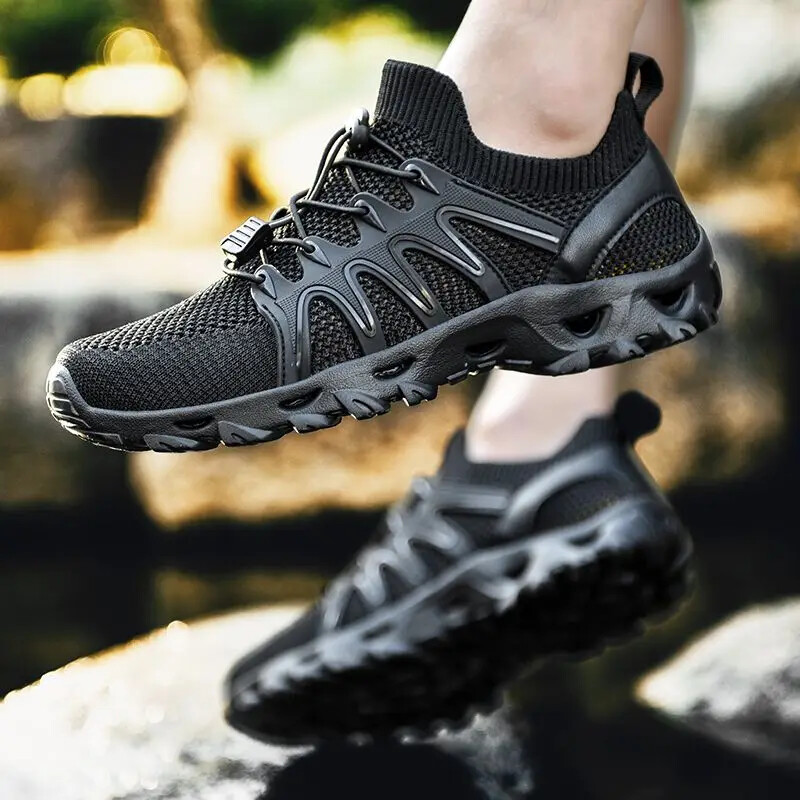 Pantofi sport respirabili pentru bărbați ocazional cu platformă groasă Moda originală DrumețiiTrekking Pantofi pentru bărbați simpli și confortabili Y2k eleganti