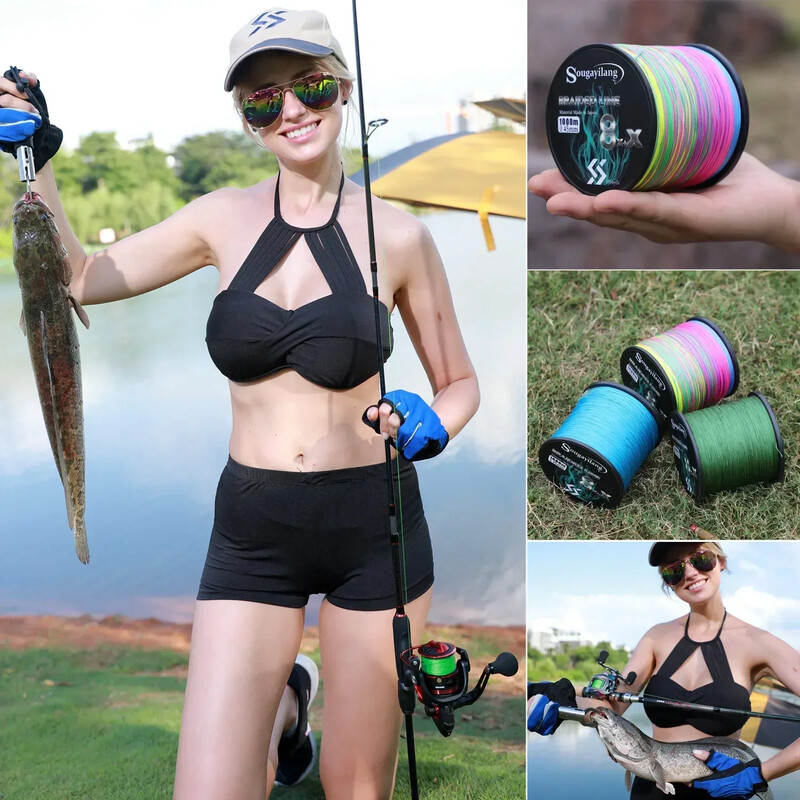 Sougayilang Nou 9 fire PE Linie de pescuit Raid Linie de pescuit 300M 500M 1000M Sârmă de pescuit multifilament Linie de pescuit la crap Pesca