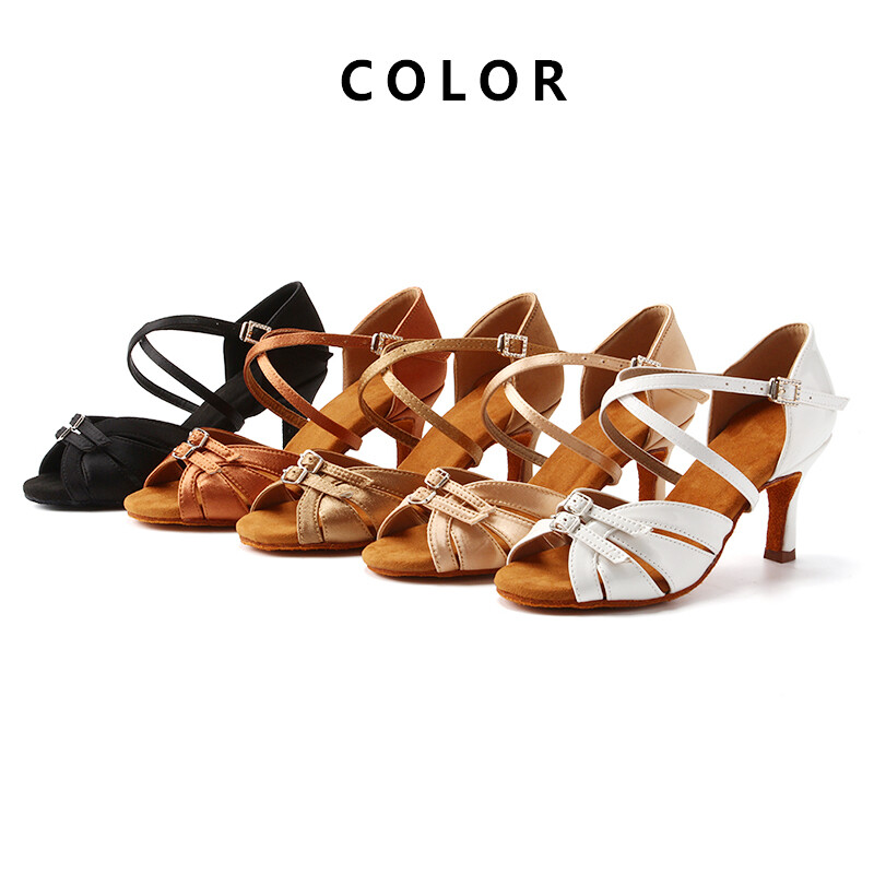 SWDZM Ballroom Naiste Ladina tantsujalatsid Moodsad poletantsukingad Salsa Tango Kõrge kontsaga Reguleeritavad Ladina-jalatsid tüdrukutele Naistele