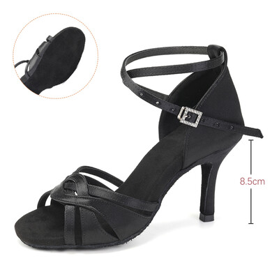 Ženska obuća za latino plesove Obuća za ples za djevojčice Ženske moderne cipele za tango jazz Salsa sandale Potplat od brušene kože