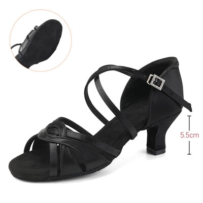 Ženska obuća za latino plesove Obuća za ples za djevojčice Ženske moderne cipele za tango jazz Salsa sandale Potplat od brušene kože