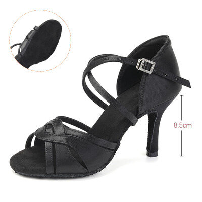 Ženska obuća za latino plesove Obuća za ples za djevojčice Ženske moderne cipele za tango jazz Salsa sandale Potplat od brušene kože