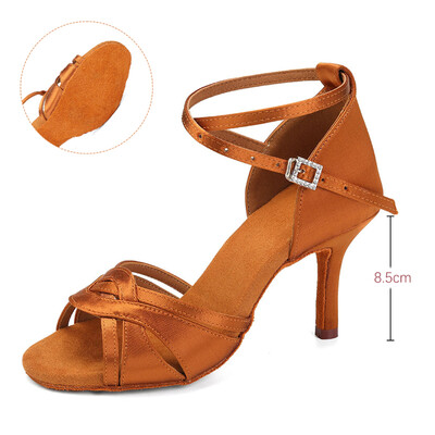 Ženska obuća za latino plesove Obuća za ples za djevojčice Ženske moderne cipele za tango jazz Salsa sandale Potplat od brušene kože