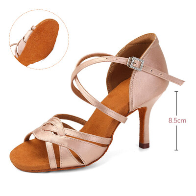 Ženska obuća za latino plesove Obuća za ples za djevojčice Ženske moderne cipele za tango jazz Salsa sandale Potplat od brušene kože