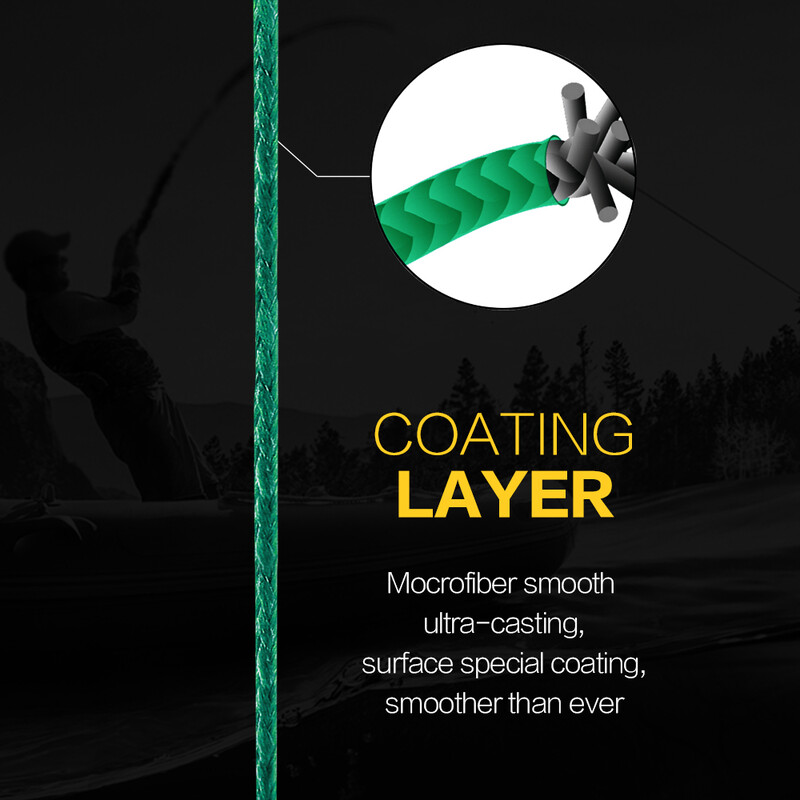 SIECHI X8 Pe Braided Fishing Line Pesca Carp Multifilament Fly Wire Japanese Saltwater 1000M 500M 300M 22LB-88LB