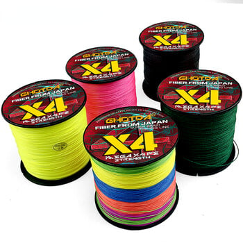 PE 4 Braided Fishing Line 500M Multifilament LBS ανθεκτικό στη φθορά Δοκιμή: 10 12 18 28 35 40 50 60 80 100 120 lb Flying Carp Θαλασσινό νερό