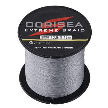 DORISEA X4 300M 6LB-100LB PE Extreme Multifilament Braided Fish Line Fish Wire Pesca