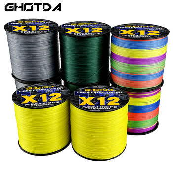 Ghotda Gaining Braid Fishing Line 12 Strands 300M100M PE Braided Multifilament Fish Line Thread Rope Peche Carp Wire