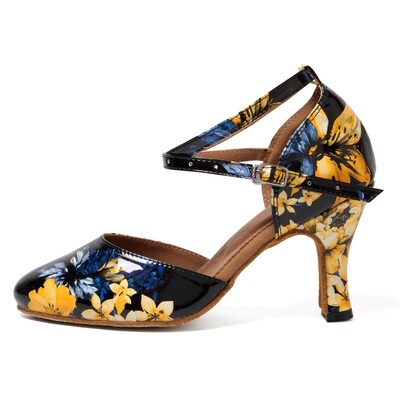 NATASHA2023 Ladina tantsukingad Värvilised täiskasvanute tantsukingad Naiste tantsukingad kõrge kontsaga tantsukingad Peotantsukingad Pehme tald 8