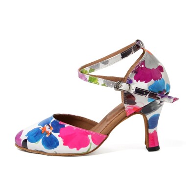 NATASHA2023 Ladina tantsukingad Värvilised täiskasvanute tantsukingad Naiste tantsukingad kõrge kontsaga tantsukingad Peotantsukingad Pehme tald 8