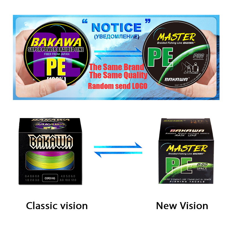 BAKAWA 300M 100M 500M 1000M 12 fire împletite linie de pescuit 100% sârmă PE multifilament japoneză 25-120LB crap țesut apă sărată