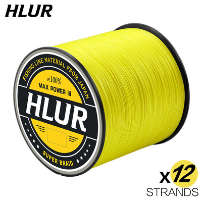 Linie de pescuit împletită HLUR cu 12 fire Putere puternică 33-150LB Japonia Linie PE multifilament Accesorii pentru pescuitul crapului 100-1000M