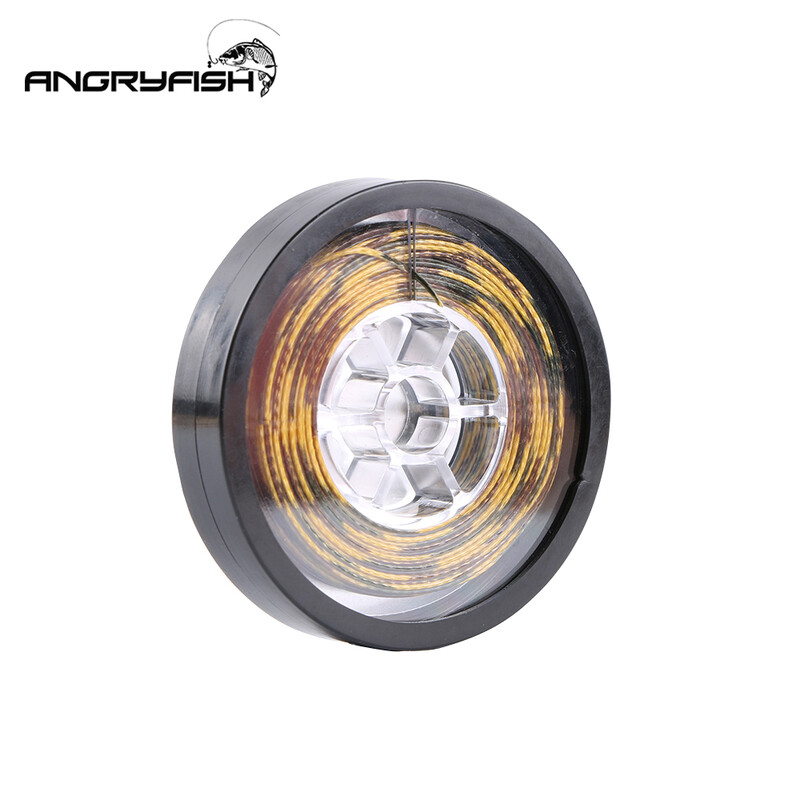 Angryfish Kvaliteetne materjal 15m Karpkala õngenöör Kaetud konks 15LB 25LB 35LB Tugev tugevus ja vastupidavus