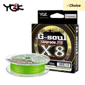 YGK G-SOUL X8 Original Upgrade Braid Linie de pescuit Super Strong 8 fire Linie PE multifilament 200M Linie împletită Fabricat în Japonia