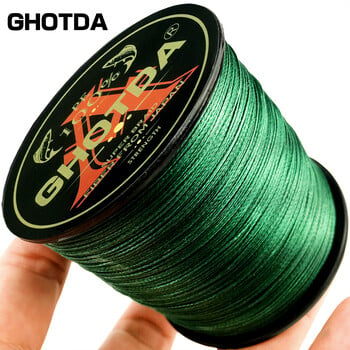 GHOTDA 8 Strands 1000M 500M 300M 100M Braid Fishing Line Multifilament Carp Fishing Line 18-78lb