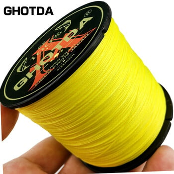 GHOTDA 8 Strands 1000M 500M 300M 100M Braid Fishing Line Multifilament Carp Fishing Line 18-78lb