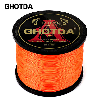 GHOTDA 8 fire 1000M 500M 300M 100M Linie de pescuit împletită Linie de pescuit la crap multifilament 18-78lb