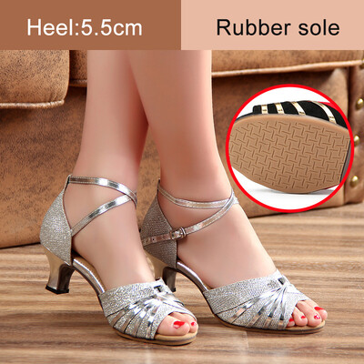 Ladina tantsukingad naistele/naistele/tüdrukutele ballisaali Tango Kizomba Salsa peotantsukingad madala kontsaga 3,5/5,5 cm seemisnahast/kummist tald