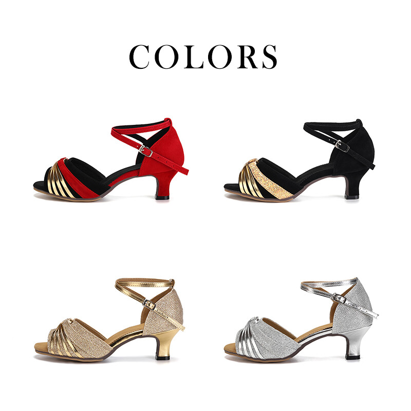 Ladina tantsukingad naistele/naistele/tüdrukutele ballisaali Tango Kizomba Salsa peotantsukingad madala kontsaga 3,5/5,5 cm seemisnahast/kummist tald