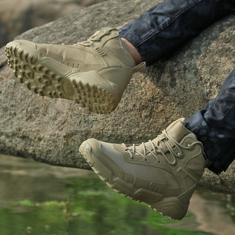 Borbene čizme Muške tenisice Muške taktičke pustinjske čizme za teren na otvorenom Lagane prozračne sportske cipele za planinarenje i penjanje 47 vel.