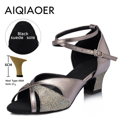 Καλοκαιρινά λάτιν παπούτσια χορού lady salsa tango ballroom παπούτσια χορού μαύρα σατέν κοριτσίστικα πέδιλα ψηλοτάκουνα 8 cm