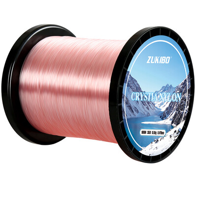 Zukibo 3000M kristalno najlonsko struno Japansko visokokvalitetno monofilamentno struno za pecanje Super snažno najlonsko struno Brzo tonuće struno Mušičarsko struno