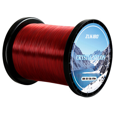 Zukibo 3000M kristalno najlonsko struno Japansko visokokvalitetno monofilamentno struno za pecanje Super snažno najlonsko struno Brzo tonuće struno Mušičarsko struno
