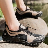 HIKEUP Cipele za planinarenje Ženske vanjske prozračne mrežaste cipele Muške niske cipele za penjanje i pecanje Udobne jednobojne modne cipele za par